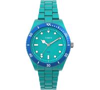 Quarzuhr TIMEX "LEGACY 37 mm", türkis, Armbanduhren, Damen, Quarzuhr, Armbanduhr, Damenuhr,Kunststoffarmband, Leuchtzeiger (96474424-0)