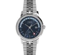 Quarzuhr TIMEX "MARLIN GMT", edelstahlfarben, Armbanduhren, Herren, Quarzuhr, Armbanduhr, Herrenuhr, Edelstahlarmband, Datum, Dualzeit (72662020-0) edelstahlfarben