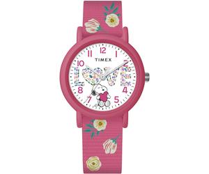 Quarzuhr TIMEX "PEANUTS WEEKENDER COLOR RUSH", rosa (pink), Armbanduhren, Damen, Quarzuhr, Armbanduhr, Damenuhr,Textilarmband,analog (76924840-0) pink