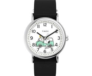 Quarzuhr TIMEX "PEANUTS WEEKENDER", schwarz, Armbanduhren, Damen, Quarzuhr, Armbanduhr, Damenuhr,Textilarmband,analog (50056955-0) schwarz