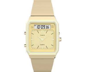 Quarzuhr TIMEX "REISSUE", gold (goldfarben), Armbanduhren, Damen, Quarzuhr, Armbanduhr, Herrenuhr, Damenuhr,digital,Edelstahlarmband (57288761-0) goldfarben