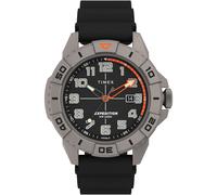 Quarzuhr TIMEX "RIDGE", schwarz, Armbanduhren, Herren, Quarzuhr, Armbanduhr, Herrenuhr, Datum, Leuchtzeiger, Mineralglas, analog (54269115-0) schwarz