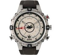 Quarzuhr TIMEX "TIDE/TEMP/COMPASS", braun (dunkelbraun), Armbanduhren, Herren, Quarzuhr, Armbanduhr, Herrenuhr, Datum, Leuchtzeiger, Mineralglas, analog (52323058-0) dunkelbraun