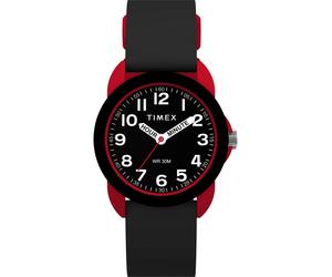 Quarzuhr TIMEX "TIME TEACHER", schwarz, Armbanduhren, Kinder, Quarzuhr, Armbanduhr, Kinderuhr, Lernuhr, Geburtstag, Schulanfang, Geschenkidee (45307132-0) schwarz