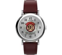 Quarzuhr TIMEX "Timex x Harry Potter Weekender Platform 9 3/4", rot, Armbanduhren, Herren, Quarzuhr, Armbanduhr, Damenuhr, Herrenuhr, Lederarmband, analog, Beleuchtung (79474003-0) rot