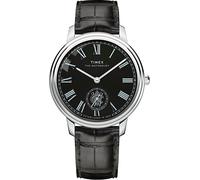 Quarzuhr TIMEX "WATERBURY METROPOLITAN", schwarz (schwarz, schwarz), Armbanduhren, Herren, Quarzuhr, Armbanduhr, Herrenuhr,Lederarmband,analog (27422365-0)