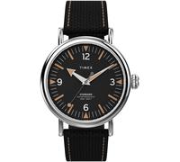 Quarzuhr TIMEX "WATERBURY STANDARD", schwarz, Armbanduhren, Herren, Quarzuhr, Armbanduhr, Herrenuhr, Leuchtzeiger, Mineralglas, analog (40452333-0)