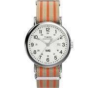 Quarzuhr TIMEX "WEEKENDER MAIN LINE", orange (beige, orange), Armbanduhren, Damen, Quarzuhr, Armbanduhr, Herrenuhr, Damenuhr,Textilarmband,Datum, Leuchtzeiger (86002869-0) beige, orange