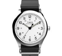 Quarzuhr TIMEX "WEEKENDER NEW ENGLAND", schwarz, Armbanduhren, Damen, Quarzuhr, Armbanduhr, Herrenuhr, Lederarmband, Leuchtzeiger, analog (69532422-0) schwarz