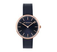 Tom Tailor Armbanduhr mit Kunstlederband für Damen, Gold, wasserdichte 5 bar, Geschenkidee, kommt in Uhren Geschenkbox, 2100528