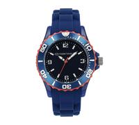 Quarzuhr TOM TAILOR, blau, Armbanduhren, Kinder, Quarzuhr, Armbanduhr, Silikonarmband, Kinderuhr, Junge, analog (99633163-0) blau