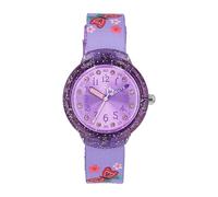 Quarzuhr TOM TAILOR, bunt, lila, Armbanduhren, Kinder, Quarzuhr, Armbanduhr, Kinderuhr, Mädchen, analog, Glassteine (50499703-0) bunt, lila