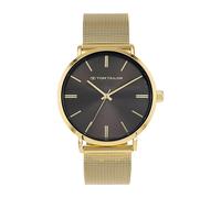 Quarzuhr TOM TAILOR, gold (goldfarben), Armbanduhren, Herren, Quarzuhr, Armbanduhr, Herrenuhr, Edelstahlarmband, analog (20015663-0) goldfarben