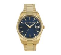 Quarzuhr TOM TAILOR, goldfarben, Armbanduhren, Herren, Quarzuhr, Armbanduhr, Herrenuhr, Edelstahlarmband, analog, Jahr, Monat (41157826-0) goldfarben