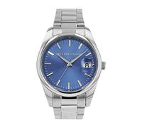 Quarzuhr TOM TAILOR, silberfarben, Armbanduhren, Herren, Quarzuhr, Armbanduhr, Herrenuhr, Edelstahlarmband, analog, Jahr, Monat (51283526-0) silberfarben