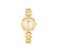 Quarzuhr TOMMY HILFIGER "Becca", goldfarben, Armbanduhren, Damen, Quarzuhr, Armbanduhr, Damenuhr, Edelstahlarmband, analog (18061834-0) goldfarben