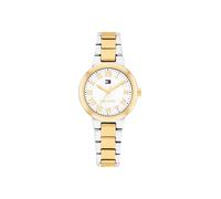 Quarzuhr TOMMY HILFIGER "Becca", silberfarben, goldfarben, Armbanduhren, Damen, Quarzuhr, Armbanduhr, Damenuhr, Edelstahlarmband, analog (64769241-0) silberfarben, goldfarben