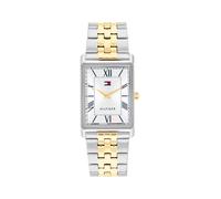 Quarzuhr TOMMY HILFIGER "Ben", silberfarben, goldfarben, Armbanduhren, Herren, Quarzuhr, Armbanduhr, Herrenuhr, Edelstahlarmband, analog (53962964-0) silberfarben, goldfarben