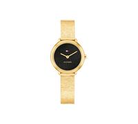 Quarzuhr TOMMY HILFIGER "DEMI", gold (goldfarben, schwarz), Armbanduhren, Damen, Quarzuhr, Armbanduhr, Damenuhr, Edelstahlarmband, analog (93747838-0) goldfarben, schwarz