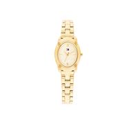 Quarzuhr TOMMY HILFIGER "Demi Oval", goldfarben, Armbanduhren, Damen, Quarzuhr, Armbanduhr, Damenuhr, Edelstahlarmband, analog (76683767-0) goldfarben