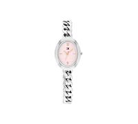 Quarzuhr TOMMY HILFIGER "Demi Oval", rosa (silberfarben, rosa), Armbanduhren, Damen, Quarzuhr, Armbanduhr, Damenuhr, Edelstahlarmband, analog (91389631-0) silberfarben, rosa