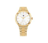 Quarzuhr TOMMY HILFIGER "Georgia", gold (goldfarben), Armbanduhren, Damen, Quarzuhr, Armbanduhr, Damenuhr, Edelstahlarmband, analog (32838453-0) goldfarben