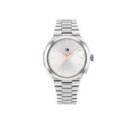 Quarzuhr TOMMY HILFIGER "Georgia", silber (edelstahlfarben, roségoldfarben), Armbanduhren, Damen, Quarzuhr, Armbanduhr, Damenuhr, Edelstahlarmband, analog (62505032-0) edelstahlfarben, roségoldfarben