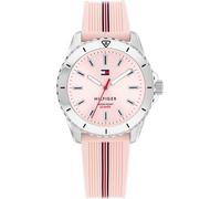 Quarzuhr TOMMY HILFIGER "GIRLS", rosa, Armbanduhren, Kinder, Quarzuhr, Armbanduhr, Silikonband, Kinderuhr, Mädchen, ideal auch als Geschenk (21122455-0) rosa