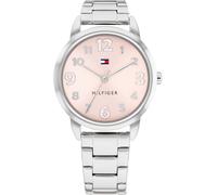 Quarzuhr TOMMY HILFIGER "GIRLS", silber (silberfarben), Armbanduhren, Kinder, Quarzuhr, Kinderuhr, Armbanduhr, Mädchen, Geschenkidee, Geburtstag, Schulanfang (37743368-0) silberfarben
