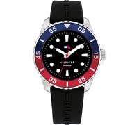 Quarzuhr TOMMY HILFIGER "KIDS", schwarz, Armbanduhren, Kinder, Quarzuhr, Armbanduhr, Kinderuhr, analog, Silikonarmband, Geschenkidee (28843461-0) schwarz