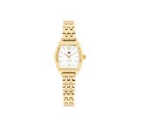 Quarzuhr TOMMY HILFIGER "NORAH", gold (goldfarben, weiß), Armbanduhren, Damen, Quarzuhr, Armbanduhr, Damenuhr, Edelstahlarmband, analog (91851935-0) goldfarben, weiß
