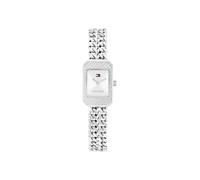 Quarzuhr TOMMY HILFIGER "SARAH", silber (edelstahlfarben, silberfarben), Armbanduhren, Damen, Quarzuhr, Armbanduhr, Damenuhr, Edelstahlarmband, analog (24117755-0) edelstahlfarben, silberfarben