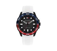 Quarzuhr TOMMY HILFIGER "TH Regatta", weiß, Armbanduhren, Herren, Quarzuhr, Armbanduhr, Damenuhr, Herrenuhr, Silikonarmband, analog (76949556-0) weiß