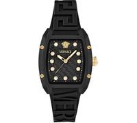 Quarzuhr VERSACE "DOMINUS ECO CERAMIC", schwarz, Armbanduhren, Damen, Quarzuhr, Armbanduhr, Damenuhr, Swiss Made, analog (71191519-0)