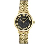 Quarzuhr VERSACE "GRECA FORTUNA", gold (goldfarben), Armbanduhren, Damen, Quarzuhr, Armbanduhr, Damenuhr, Swiss Made, Edelstahlarmband, analog (14993464-0)