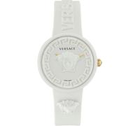 Quarzuhr VERSACE "MEDUSA POP", weiß, Armbanduhren, Damen, Quarzuhr, Armbanduhr, Damenuhr, Saphirglas, Swiss Made, analog (60009667-0)