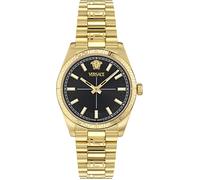 Quarzuhr VERSACE "MILLENYIUM LADY", gold (goldfarben, schwarz), Armbanduhren, Damen, Quarzuhr, Armbanduhr, Damenuhr, Swiss Made, Edelstahlarmband, analog (95574618-0)