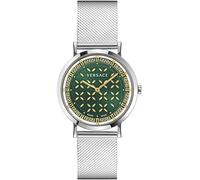 Quarzuhr VERSACE "NEW GENERATION", silber (silberfarben), Armbanduhren, Damen, Quarzuhr, Armbanduhr, Damenuhr, Saphirglas, Swiss Made, analog (89978304-0)