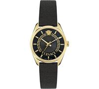Quarzuhr VERSACE "NEW V-CIRCLE LADY", schwarz, Armbanduhren, Damen, Quarzuhr, Armbanduhr, Damenuhr, Saphirglas, Swiss Made, analog (52966268-0)