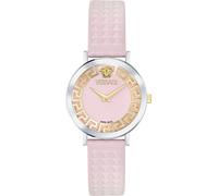 Quarzuhr VERSACE "VERSACE DAEDALUS", rosa, Armbanduhren, Damen, Quarzuhr, Armbanduhr, Damenuhr, Swiss Made, Lederarmband, analog, Saphirglas (59735004-0)