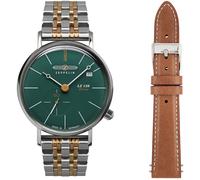 Quarzuhr ZEPPELIN "LZ 120 Rome", gold (silbergoldfarben), Armbanduhren, Damen, Quarzuhr, Armbanduhr, Damenuhr, Made in Germany, Edelstahlarmband (50941055-0) silbergoldfarben