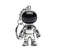 Quaste Schlüsselanhänger Astronaut Charms Schlüsselanhänger Geldbörse High Space Kawaii Tasche Schlüsselanhänger Modell Anime PVC Schlüsselanhänger Mit Karabinerhaken Und Band (Silver, One Size)