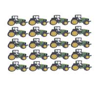 Qudinip Holzknöpfe, 150 Stück, Niedliche Cartoon-Traktormalerei, Weihnachtsdekoration für Kleidung, Rucksack, Wand, Tür