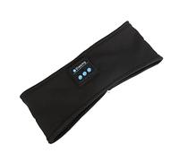 Qudinip Sport- und Musik-Stirnband, Bequemes Bluetooth-Schweißband Zum Schlafen und Training, Latexfreies Nylon, 40,6 cm (Schwarz)