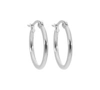 Qudo Creolen "VALENTANO" rund Edelstahl (50, Creolen)