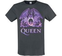 Queen Amplified Collection - Neon Sign T-Shirt charcoal in S