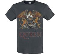 Queen Amplified Collection - Royal Crest T-Shirt charcoal in XL