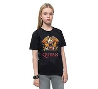 Rock Off Trade Kinder-T-Shirt Queen Classic Crest Schwarz 5-6 Jahre