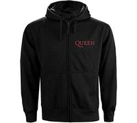 Queen 'Classic Crest' (Black) Zip Up Hoodie (small)