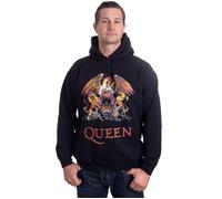 Queen - Classic Crest - Hoodie - Schwarz - M - 80% Baumwolle, 20% Polyester Schwarz M